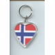 Heart Key Ring - Norway